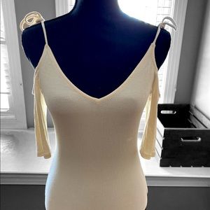 L.A. Hearts Body Suit PACSUN Cream Ribbed NWT
